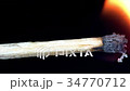 Matchsticks are burning to become ashes quickly 34770712