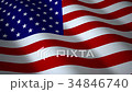 USA flag, seamless loop. 3d render 34846740