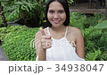 woman giving two thumbs up, montage 34938047