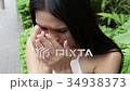 depressed woman, headache, depression 34938373