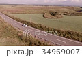 大地を走る車 ドローン空撮 : 熊本 阿蘇 34969007