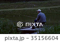 A man is fishing in the river 35156604