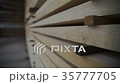 Storage timber. Lumber yard.Stock of timber wood 35777705