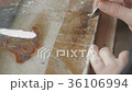 Artist Working in the Studio Restores the Icon 36106994