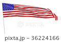 Long national flag of USA, animation, luma matte 36224166