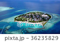 v04522 Aerial flying drone view of Maldives white 36235829
