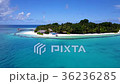 v04414 Aerial flying drone view of Maldives white 36236285