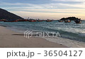 Long tail boats at the white sand beach on the 36504127