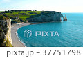 Beach, ocean and cliffs, Etretat, Normandy, France 37751798