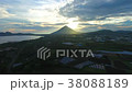Aerial) Kagoshima-Tamondake and Sunset 38088189