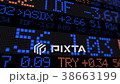 Stock market ticker digital data 38663199
