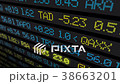 Stock market ticker digital data 38663201