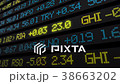 Stock market ticker digital data 38663202