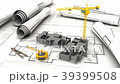 3d animation of crane and building construction  39399508