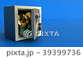 3d animation of  safe opening and golden coin fall 39399736