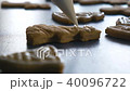 Christmas cookie is decorated with glaze, closeup color graded 40096722