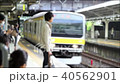 People waiting for the train at the station 40562901