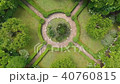 Beautiful green garden in a luxury villa Aerial 40760815