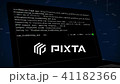 Computer laptop screen with video file downloading 41182366