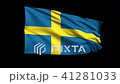 Seamless looping Kingdom of Sweden flag waving in  41281033