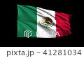 Seamless looping United Mexican States flag waving 41281034