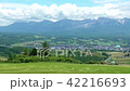 Wheat field of Furano waving with the wind and Daisetsuyama system · Tokachidake mountains 42216693