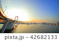 Time lapse city landscape Rainbow Bridge sunset 42682133
