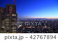 Time lapse city scenery Shinjuku evening scenery night view 42767894