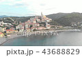 Aerial: flying around Cervo medieval town on the m 43688829