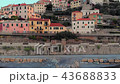 Aerial: flying around Cervo medieval town on the m 43688833