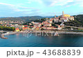 Aerial: flying around Cervo medieval town on the m 43688839
