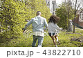 Playful couple having fun in park 43822710