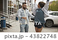 Playful dancing couple on street 43822748