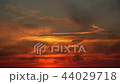 Red sunset clouds fast motion. 44029718
