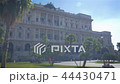 Supreme court, piazza cavour in Rome on a sunny day, paradise palms on the square near the Italian 44430471