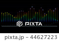 sound wave audio equalizer. digital multi-colored  44627223