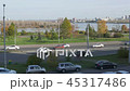 traffic of city transport on the city street about 45317486