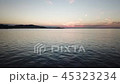 海岸 夕暮れ ドローン空撮 海岸 夕暮れ ドローン空撮 45323234