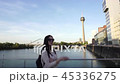 Young Pretty Caucasian Woman Posing for Photo in Dusseldorf 45336275