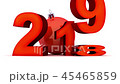 Sign new year 2019 on white background and alpha c 45465859