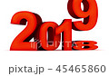 Sign new year 2019 on white background and alpha c 45465860