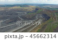 Aerial photography drone large open-pit coal mine 45662314