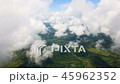 View of the earth and clouds from the window of the airplane. 45962352