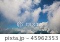 View of the earth and clouds from the window of the airplane. 45962353