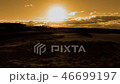 砂丘と夕陽-02 46699197