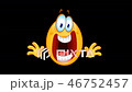 Animation of a panic stressed emoticon with alpha  46752457