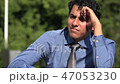 Confused Hispanic Man 47053230