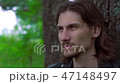 the guy in the leather jacket in the woods 47148497