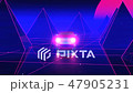 Car Pyramids Retro Wave Vj Loop 47905231