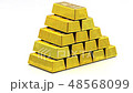Stack of golden bars as a Financial concepts, full 48568099